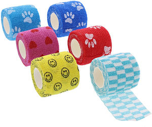 Pet Self Adherent Cohesive Bandage for Wrist Knee Ankle Sprains Swelling