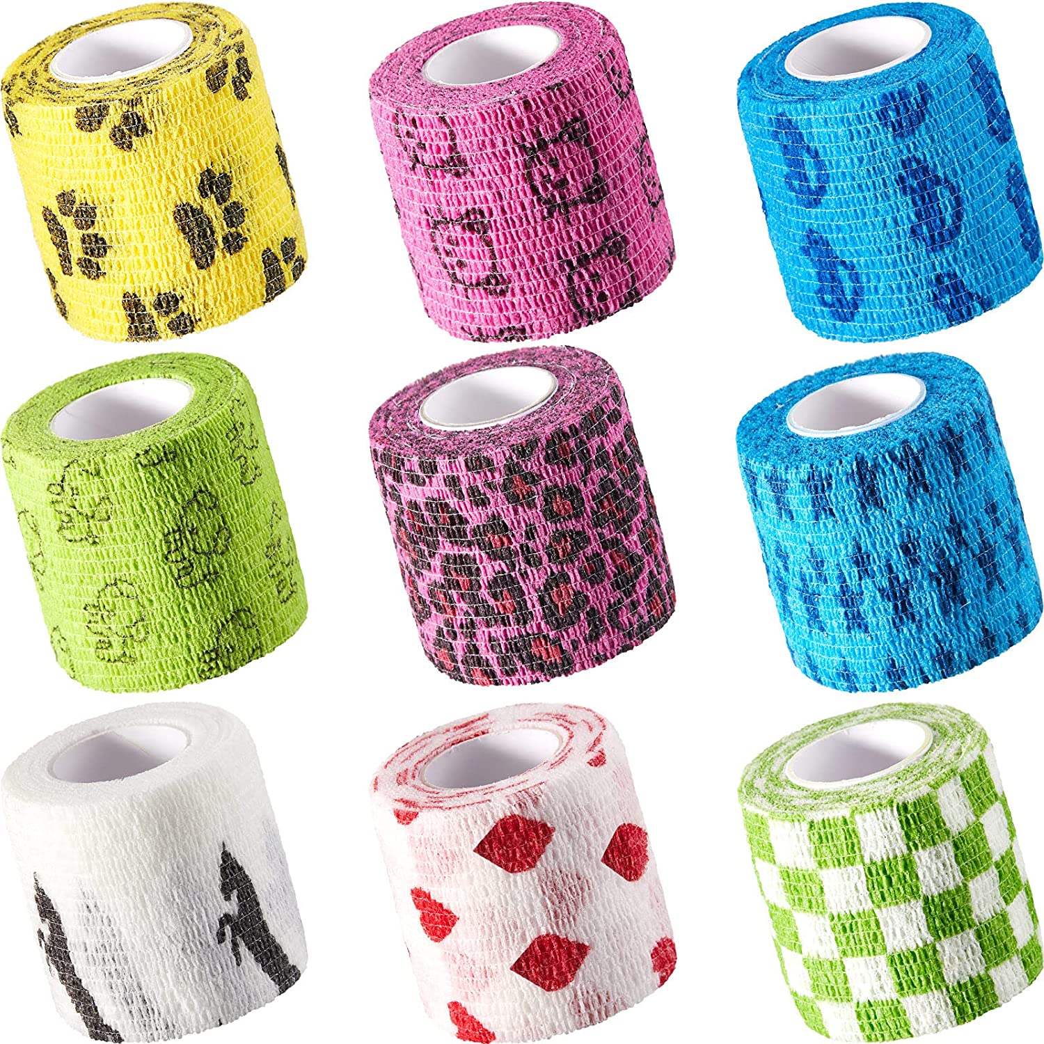Pet Self Adherent Cohesive Bandage for Wrist Knee Ankle Sprains Swelling