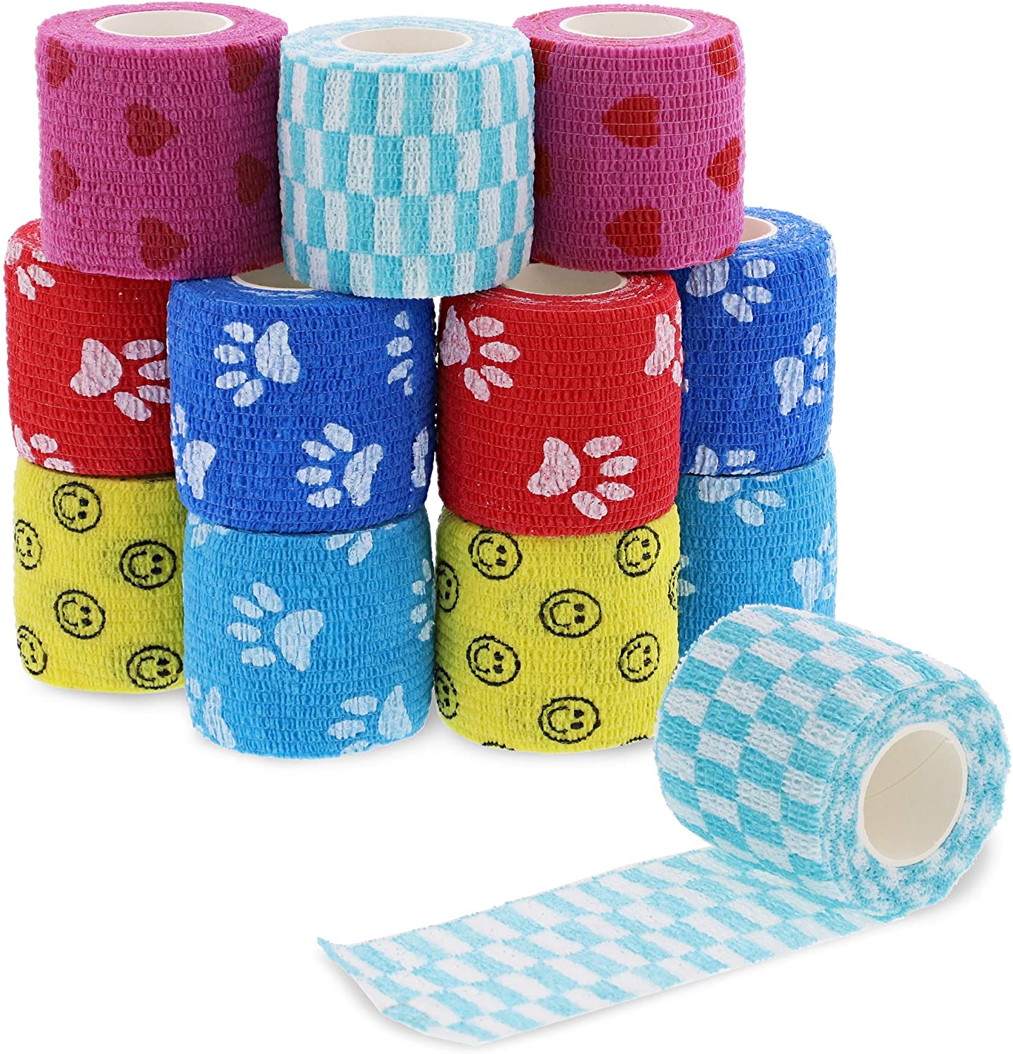 Pet Self Adherent Cohesive Bandage for Wrist Knee Ankle Sprains Swelling